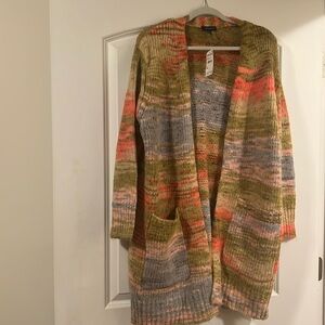 Multi colored cardigan